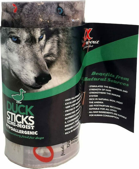 Alpha Spirit Меки Лакомства на пръчка за Кучета без Зърнени и Глутен с Патица 160gr 16бр