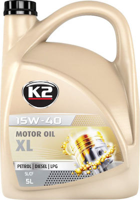 K2 XL Car Lubricant 15W-40 5lt for Diesel Engine