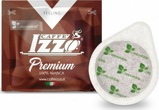 Izzo Κάψουλες Espresso Premium 100% Arabica Συμβατές με Μηχανή E.S.E. Pod 150caps
