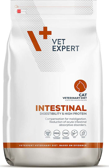 VetExpert Veterinary Diet Intestinal Суха Храна за Котки с Чувствителна Храносмилателна Система с Царевица 0.25кг