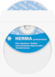 Herma CD/DVD Sleeve White 100pcs