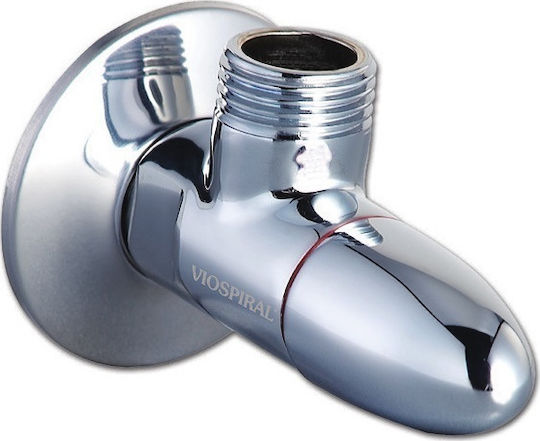 Viospiral Corner Valve / Switch 1/2"x1/2" 1/2"x1/2" Chrome