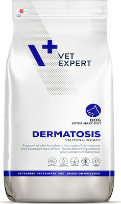 VetExpert Dermatosis 12kg Trockenfutter für erwachsene Hunde mit Kartoffeln und Lachs