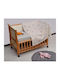 Liolios Home Pătură Pepinieră Swaddling pături Crown Tricotat Gri 80x110cm