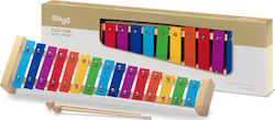 Stagg Metallophone/Glockenspiel Colour-coded Key Metallophone 15 Keys