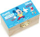 Christening Favor with Box Σεντούκι Mickey Fun Day Out made of Wood 48pcs