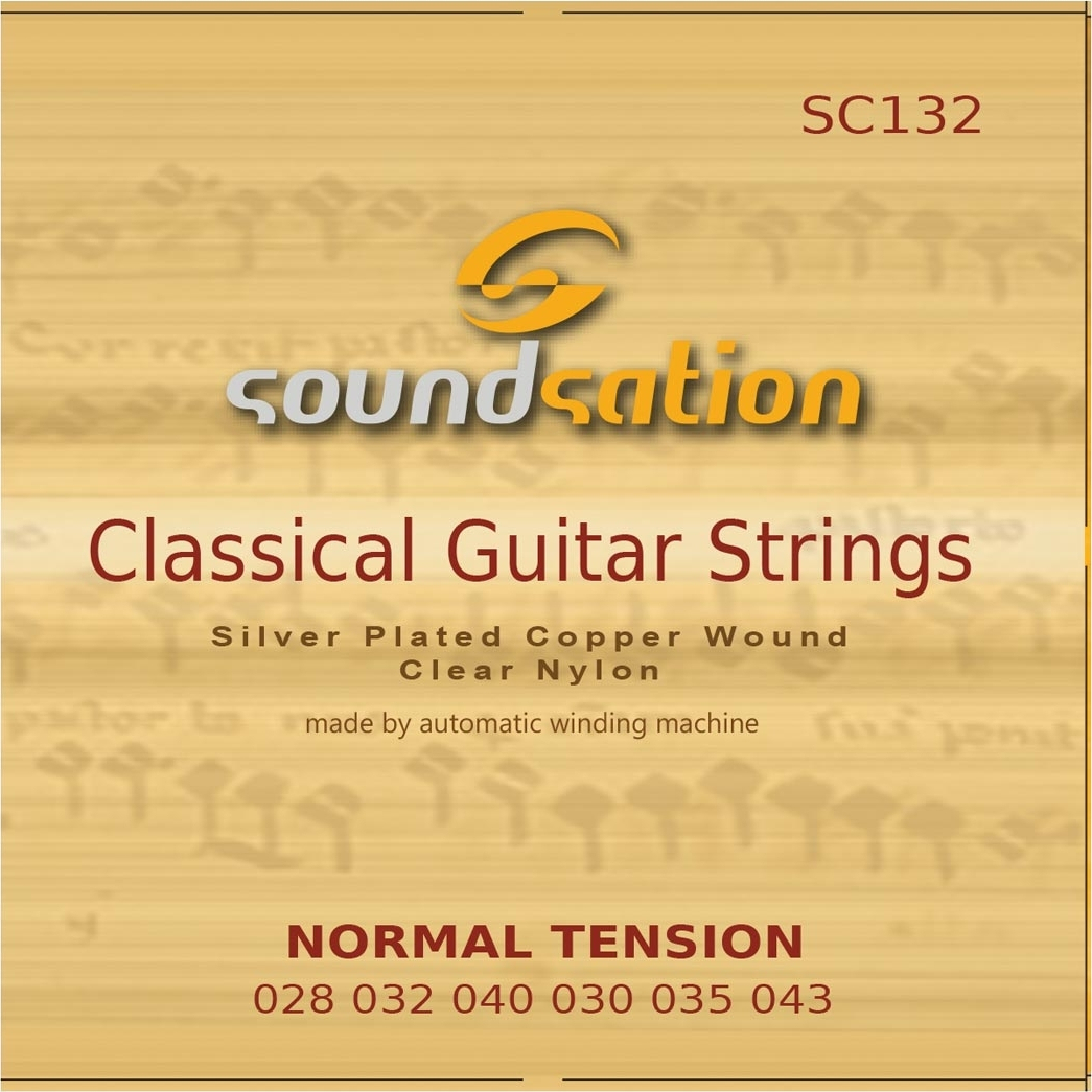 6Pcs Classical Guitar Strings Set Classic Guitar Clear Nylon Strings Silver  Plated Copper