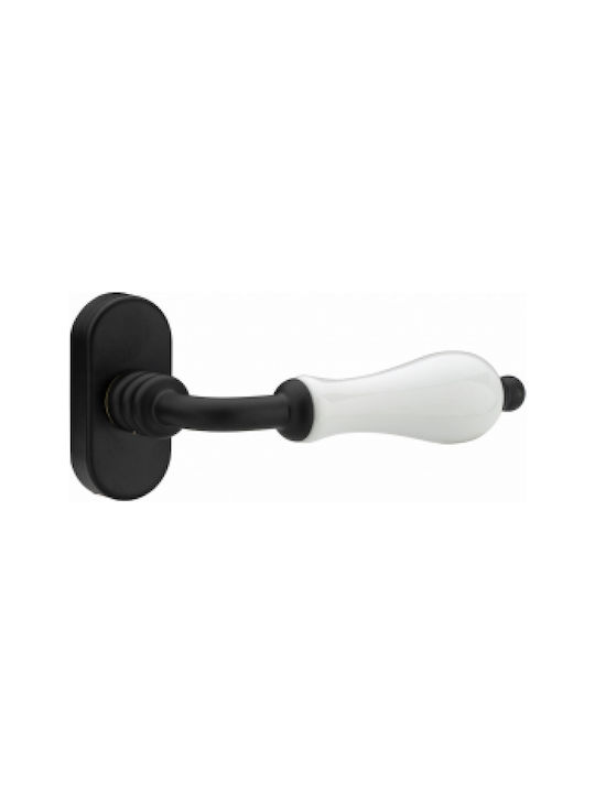 Roline Κ305-07 Handle Window Μαύρο Ματ / Λευκό