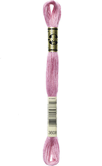 DMC Faden Stickerei Mouliné 117 Baumwolle in Rosa Farbe 8m