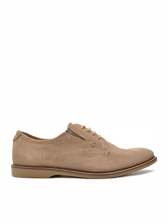 MS255R05 Leder Herren Freizeitschuhe Beige