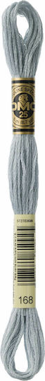 DMC Thread Embroidery Mouliné 117 Cotton in Silver color 8m