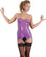 Latexwear Basque with Suspenders Εσώρουχο Λάτεξ Purple