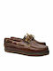 Hawkins Premium Men's Leather Boat Shoes Brandy