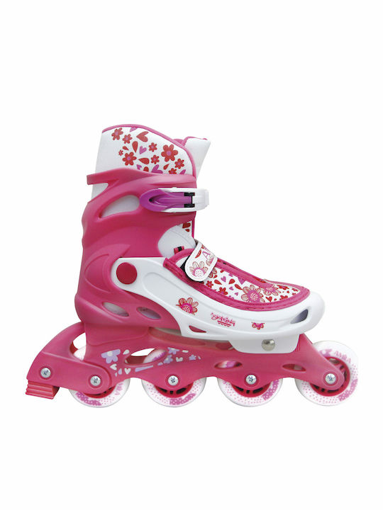AMILA Inline Αυξομειούμενα Rollers Ροζ Παιδικά