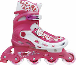 AMILA Inline Αυξομειούμενα Rollers Ροζ Παιδικά