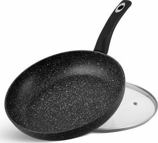 Edenberg Pan Made of Cast Aluminum with Lid with Non-Stick Coating Black 30cm