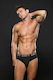 Envy Menswear Low-Rise Elastic Brief Black
