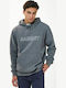 Basehit Men's Sweatshirt with Hood and Pockets Dark Grey