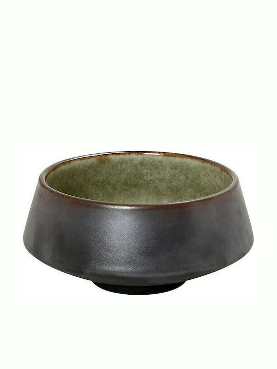 Espiel Pebble Salad Bowl Ceramics Καφέ-Πράσινο 20.5x20.5x10cm 1pcs