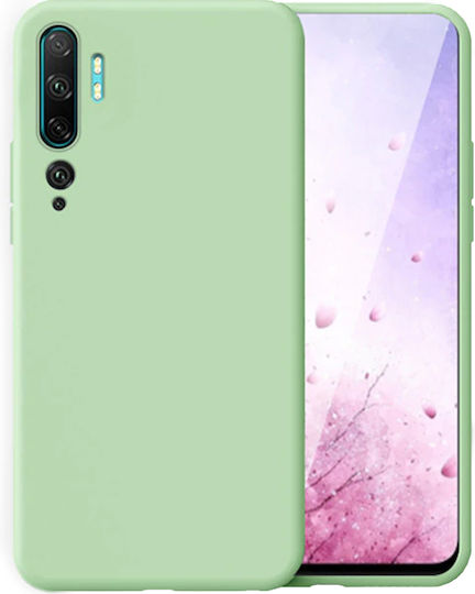Sonique Liquid Umschlag Rückseite Silikon Grün (Xiaomi Mi Note 10 Lite)