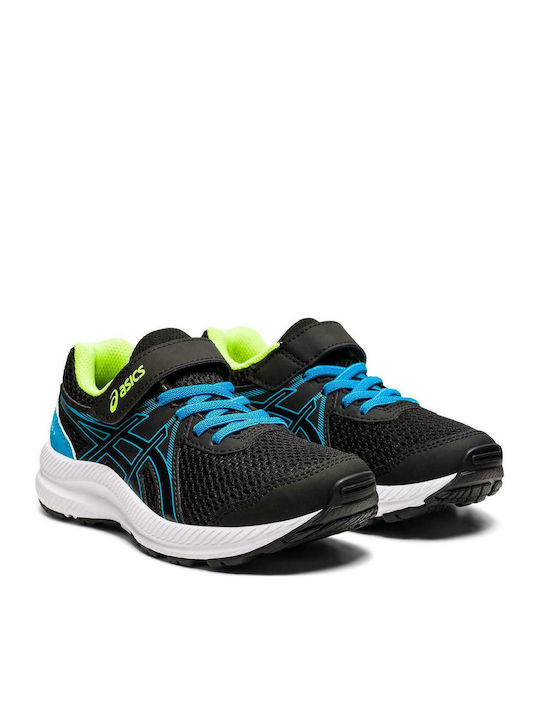 Contend 7 PS Kinder Sportschuhe Laufen mit Bügel- und Schleifenverschluss Schwarz