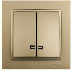 Mono Electric Despina Metallic Χωνευτός Διακόπτ...