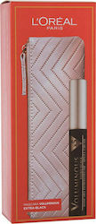 L'Oreal Paris Voluminous Makeup Set for the Eyes with Toiletry Bag Extra Black 2pcs