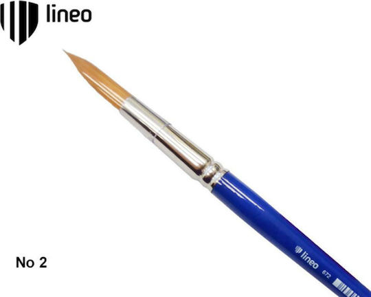 Lineo Round Paint Brush Πινέλο Στρόγγυλο Συνθετικό Νο2 No2