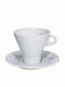 AXA Φλιτζάνι Cappuccino από Πορσελάνη Λευκό 170ml