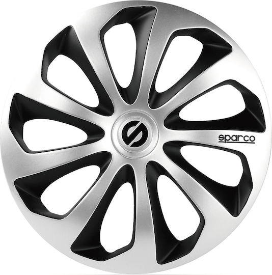 Sparco Σετ Τάσια Αυτοκινήτου Sicilia Pro 13" 4τμχ Μαύρο