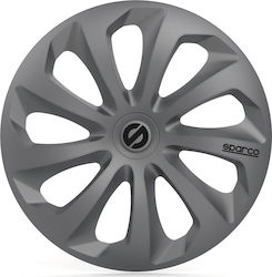 Sparco Set Capace Roți Auto Sicilia 4buc 13" Gri