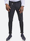 Brokers Jeans Men's Trousers Chino Elastic in Loose Fit Navy Blue