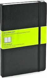 Moleskine Notizbuch mit leeren Seiten und Gummiband Schwarz NB313HBK