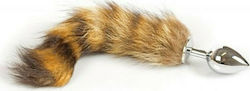 Triune Small Fox Tail Buttplug Dop Anal Mici Maro