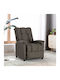 Fotoliu Relax Masaj cu Puf Taupe 74x99x102cm