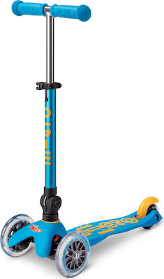 Micro Kinderroller Klappbar Mini Deluxe Foldable 3-Rad für 2-5 Jahre Blau