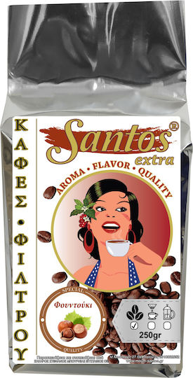 Santos Extra Filterkaffee Haselnuss Haselnuss Bohnen 250gr