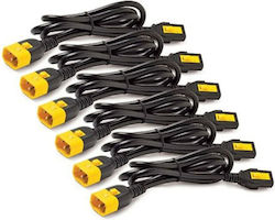 APC IEC C13 - IEC C14 Cable 0.61m Μαύρο AP8702S-WW