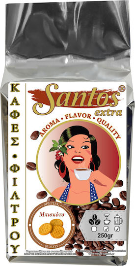 Santos Extra Filterkaffee Keks Cookies Gemahlen 250gr