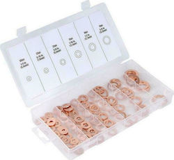 Tactix Set Washer 6.4mm 110pcs Set Copper Washers in Plastic Case