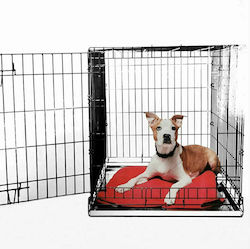 Glee Custi de câine din sârmă cu 2 uși Cușcă metalică mare cu restricție 92.5x57.5x64cm 92.5x57.5x64cm 88502