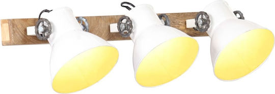 vidaXL Classic Lamp Wall with Socket E27 White 65x25cm