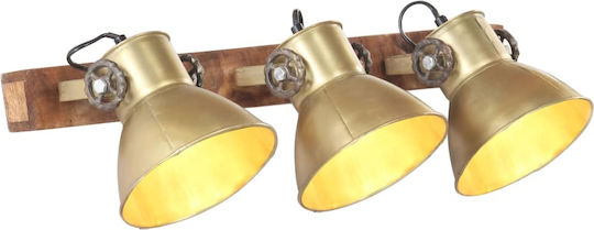 vidaXL Industrial Wall Lamp with E27 Bronze 65x25cm