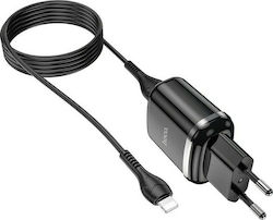Hoco Încărcător cu 2 Porturi USB-A și Cablu Lig...