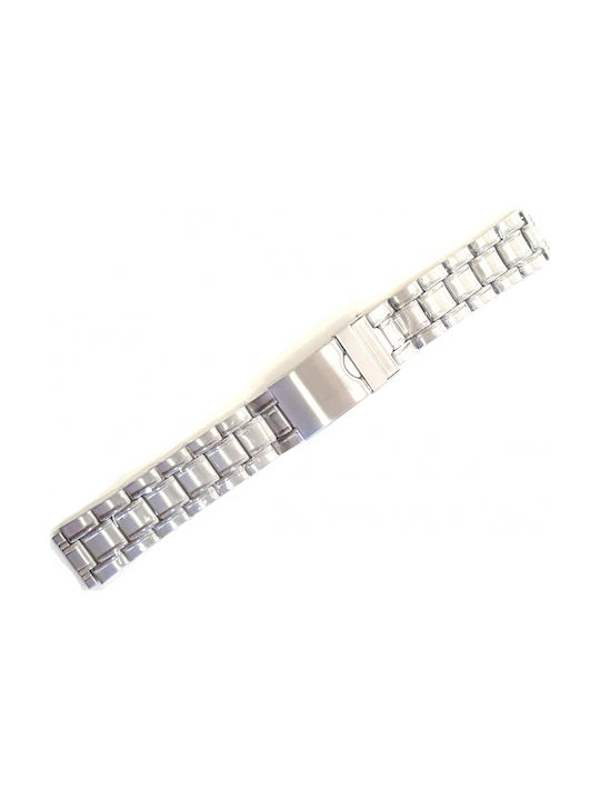 Tzevelion Metallic-Armband Silber 18mm