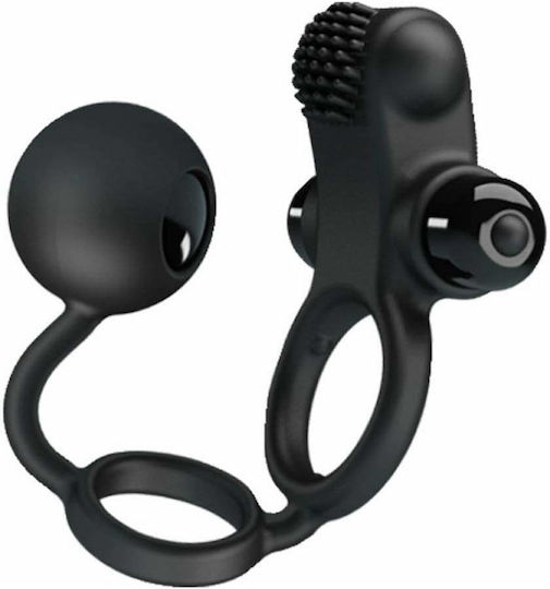 Pretty Love Vibrating Penis Sleeve IV Black