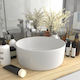 vidaXL Countertop Sink Ceramică 40x40cm White