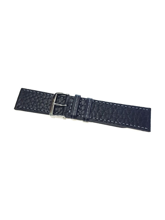 Tzevelion Leather Strap Black 20mm