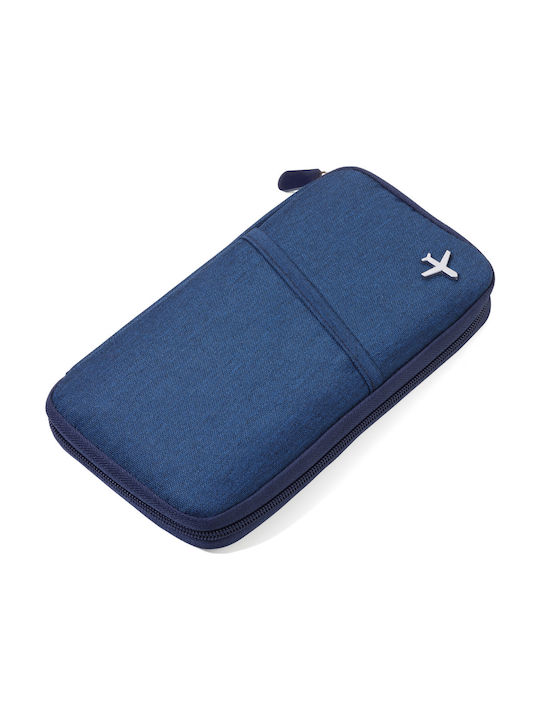 Troika Men's Travel Wallet Blue TRV20/DB