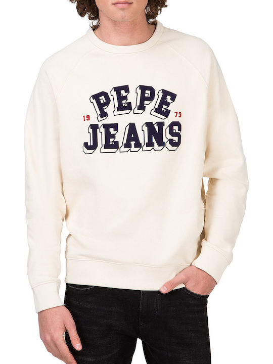 Pepe Jeans Linus Ανδρικό Φούτερ Μπεζ